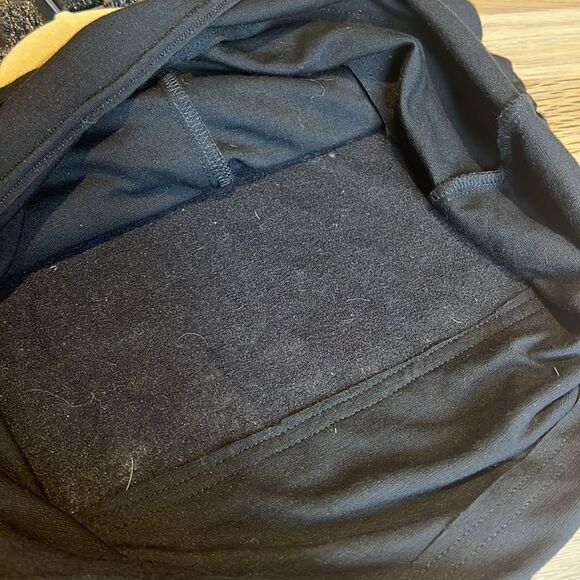 Girls Black Faux Leather and Fur Checkered Dress Size 8 - Picture 6 of 6